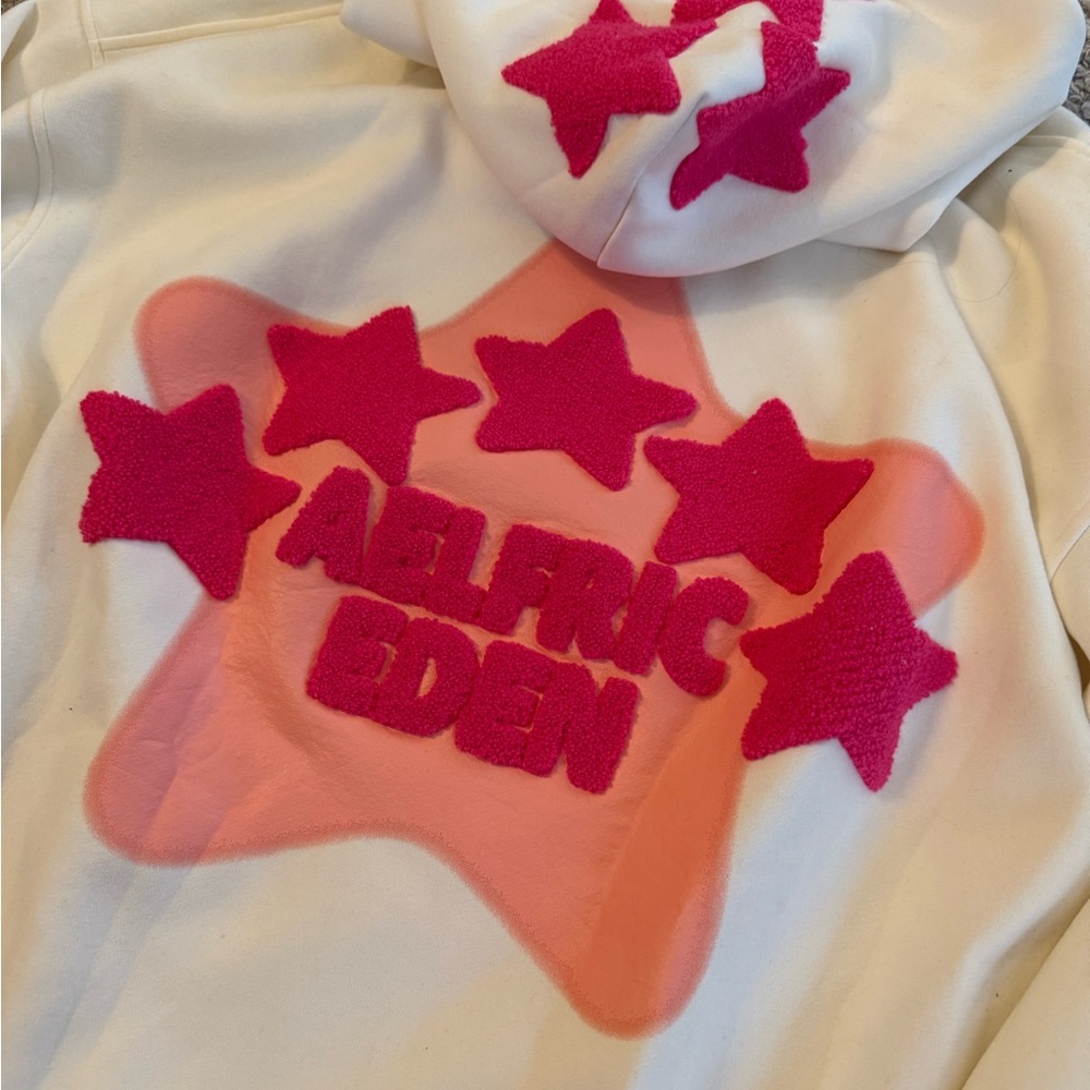 Aelfric Eden vintage embroidery Eden star V303 hoodie unisex large - Picture 14 of 14